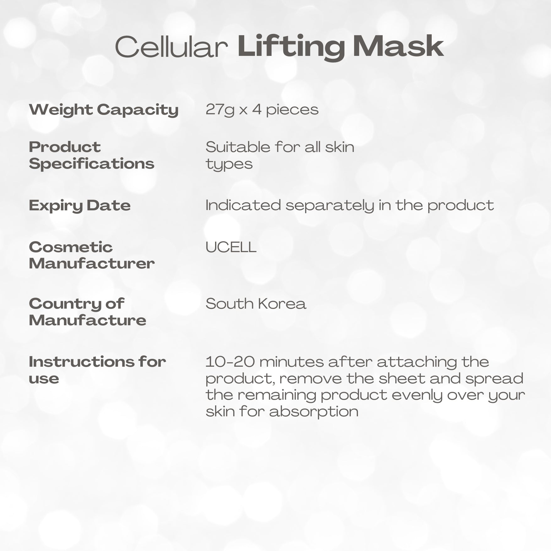 GENEREX FACE MASK (1 BOX) W CONCENTRATE BIRDNEST