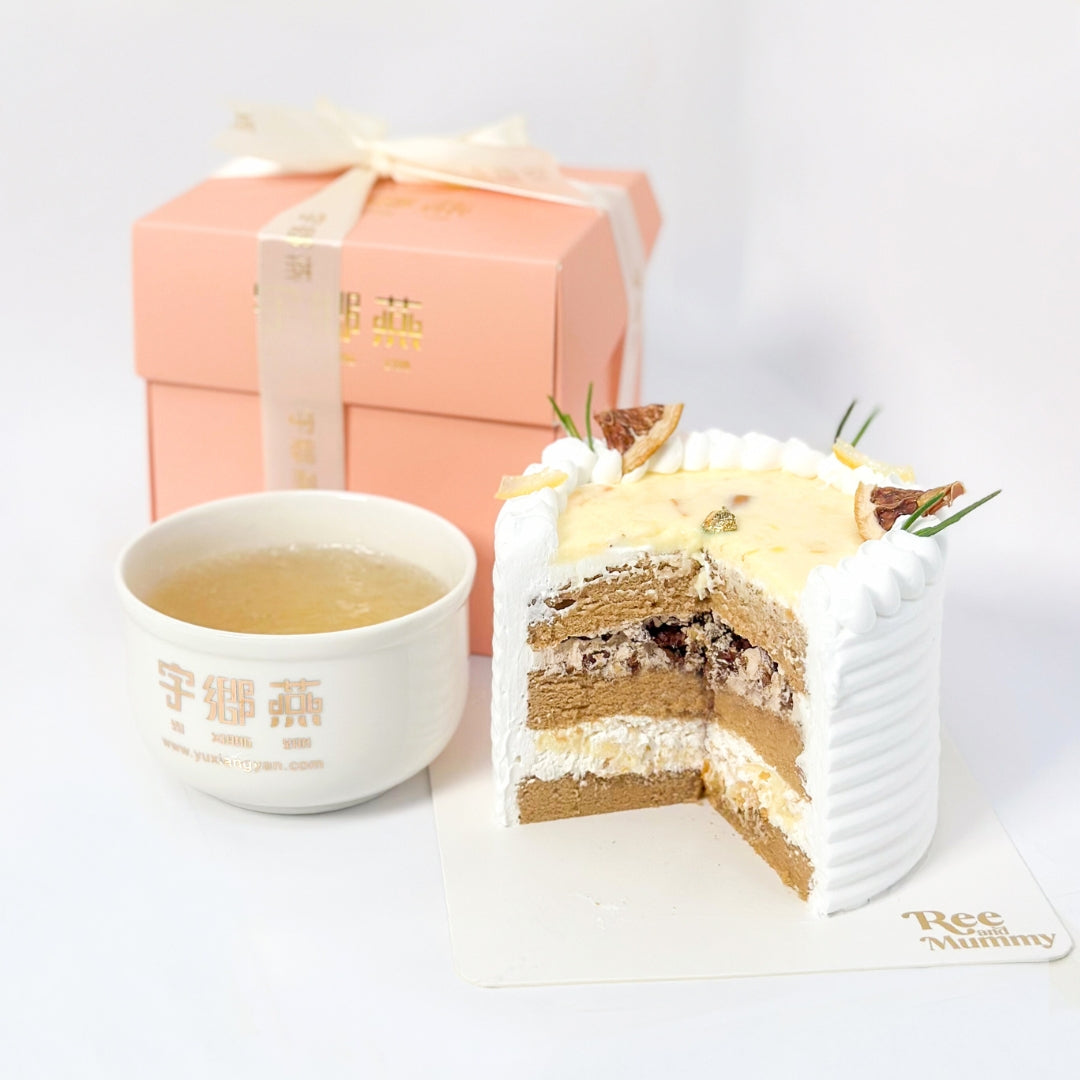 Concentrate Bird's Nest with Coffee Yuzu Cake