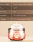 2 Pcs Premium Yan Zhan Bird's Nest with Stew Pot
