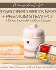 37.5G Premium Yan Zhan Bird's Nest + Free Stew Pot & Small Ingredient Box