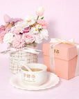 Concentrate Bird's Nest with Pink Tweed Bouquet