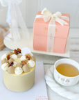 Concentrate Bird's Nest with Roasted Hojicha Chrysanthemum Cake