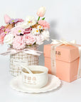 Concentrate Bird's Nest with Pink Tweed Bouquet