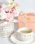 Concentrate Bird's Nest with Pink Tweed Bouquet