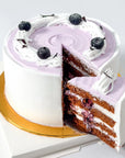 Concentrate Bird's Nest with Snowy Blueberry Cake