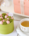 Concentrate Bird's Nest with Kyoto Matcha Strawberry Cake