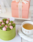 Concentrate Bird's Nest with Kyoto Matcha Strawberry Cake