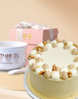 Concentrate Bird's Nest with Roasted Hojicha Chrysanthemum Cake