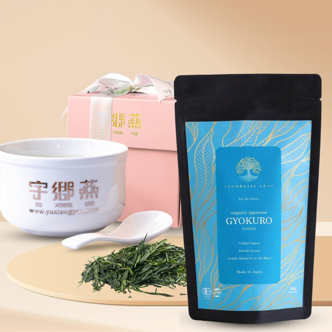 Concentrate Bird's Nest with Gyokuro Green Tea Leaves