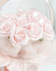 Concentrate Bird's Nest with Pink Roses Crystal Ball Bouquet