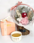 Concentrate Bird's Nest with Red Rose Crystal Ball Bouquet