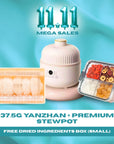 37.5G Premium Yan Zhan Bird's Nest with Free Stew Pot [FREE SMALL INGREDIENT BOX]