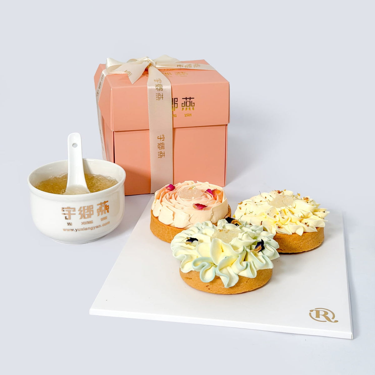 Concentrate Bird's Nest with Bird's Nest Flower Series Cheese Tarts (3 Pieces)