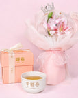 Concentrate Bird's Nest with Lilies Crystal Bouquet