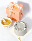 Concentrate Bird's Nest with Black Sesame Cake
