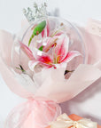 Concentrate Bird's Nest with Lilies Crystal Bouquet