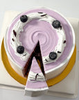 Concentrate Bird's Nest with Snowy Blueberry Cake