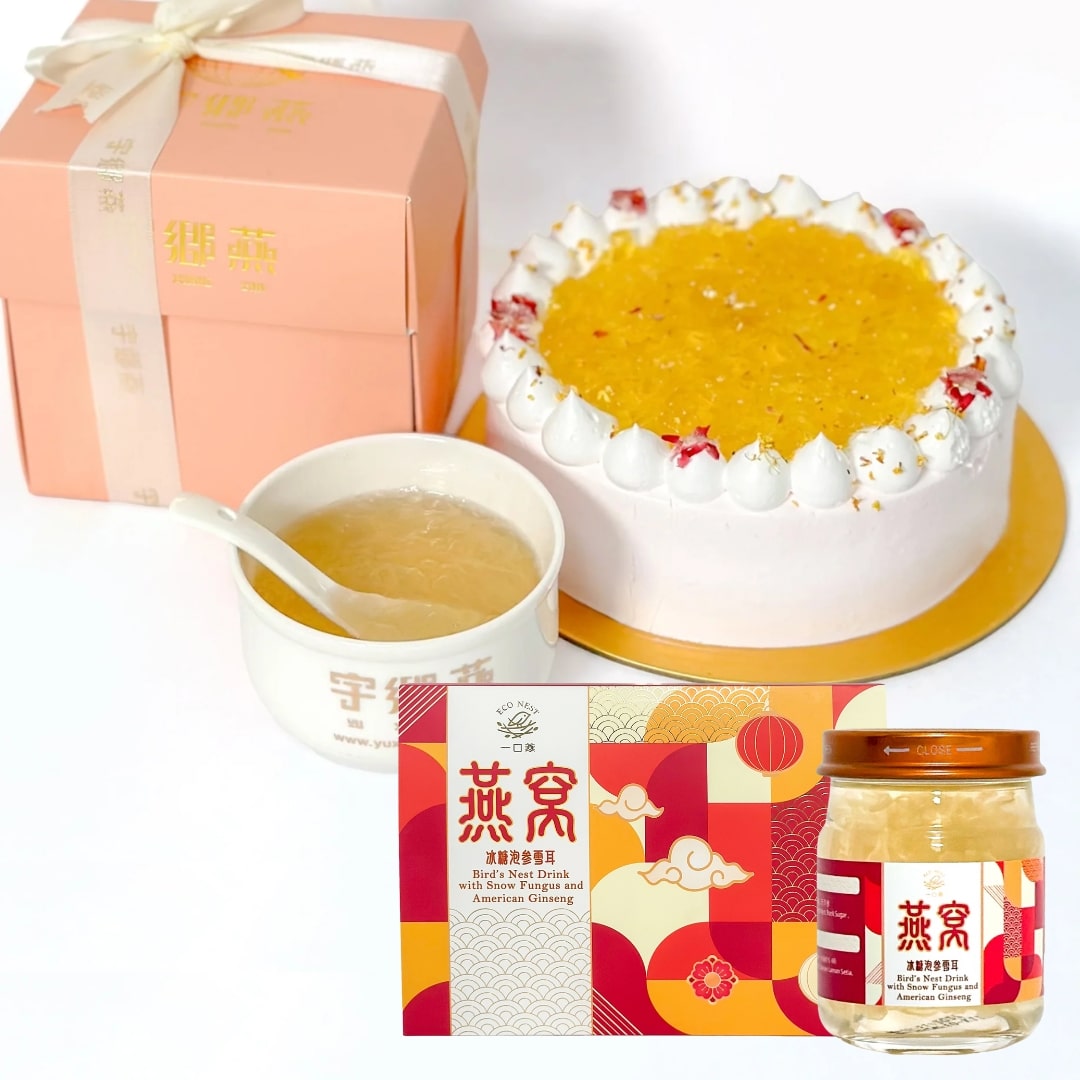 Concentrate Bird&#39;s Nest with Osmanthus Bird Nest Cake
