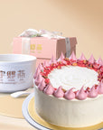 Concentrate Bird's Nest with Raspberry Lychee Cake