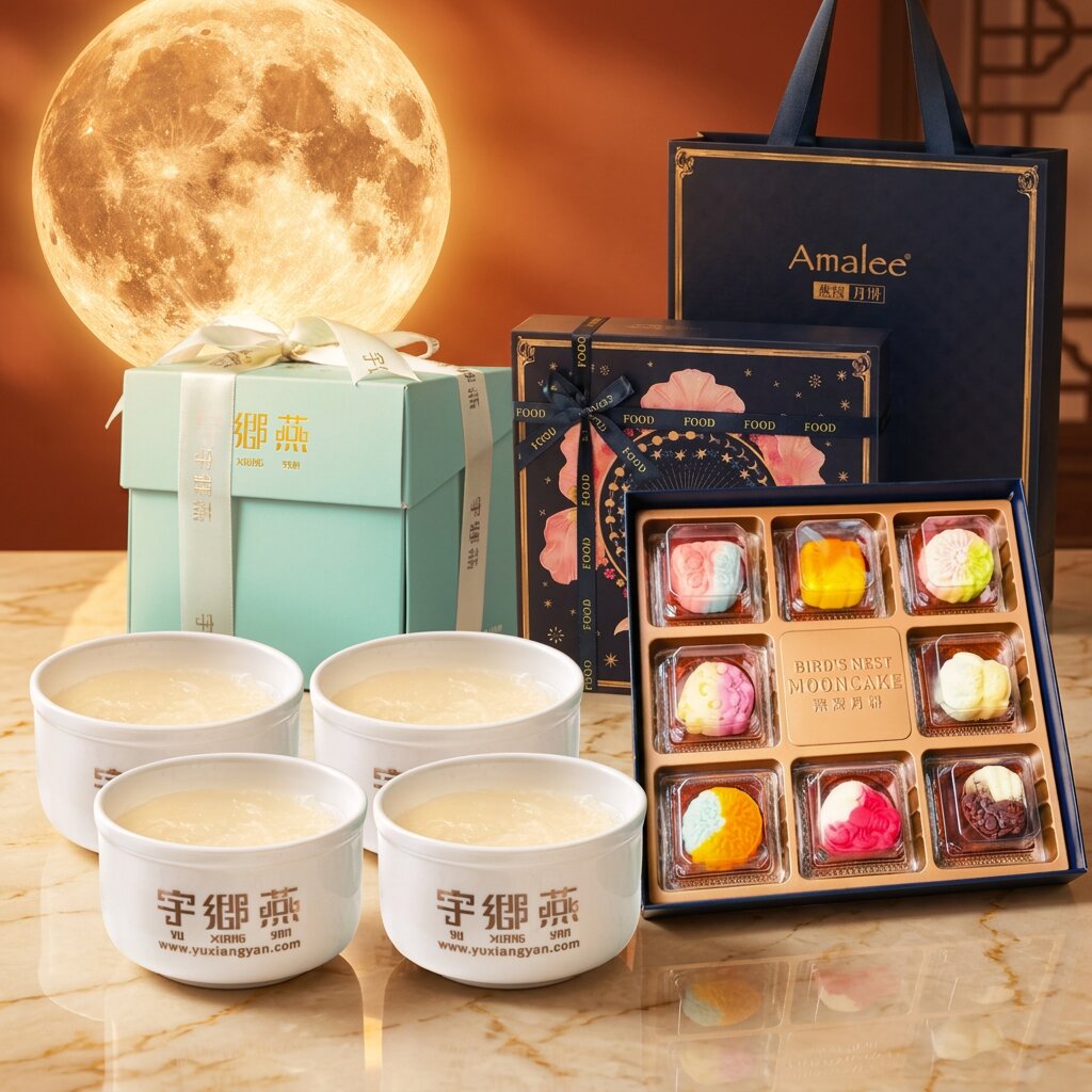 2 Bowl Concentrate Bird's Nest with Bird's Nest Mooncake