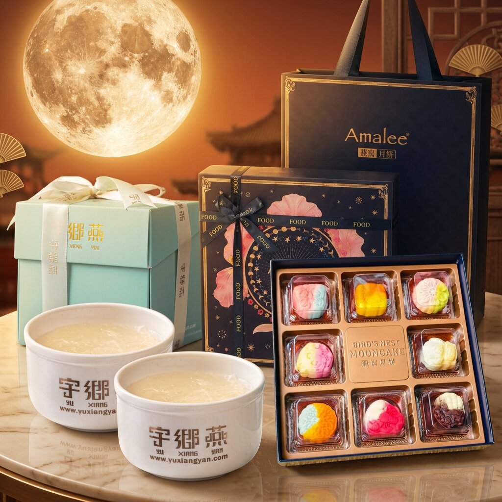 2 Bowl Concentrate Bird's Nest with Bird's Nest Mooncake